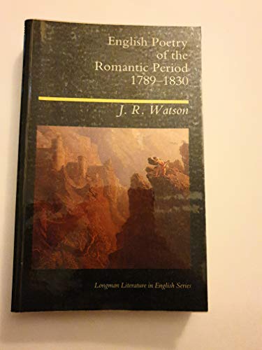 English Poetry of the Romantic Period, 1789-1830