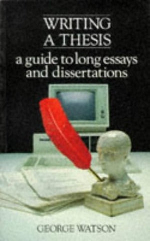 Writing a Thesis