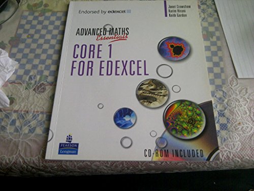A Level Maths Essentials Core 1 for Edexcel Book, A Book and CD-ROM