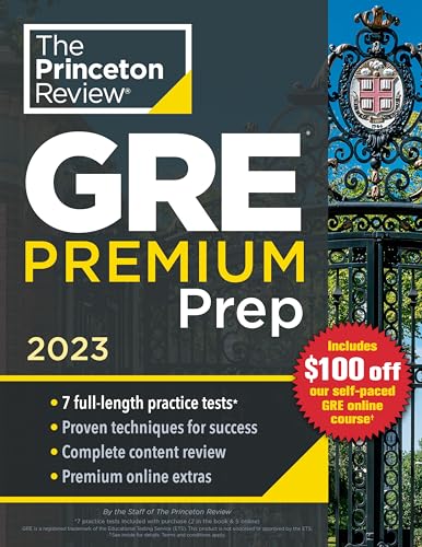 Princeton Review GRE Premium Prep, 2023