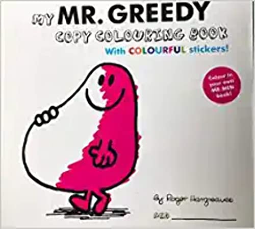 Mr Men Mr Greedy Colouring