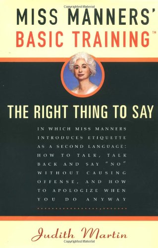 Miss Manners' Basic Training