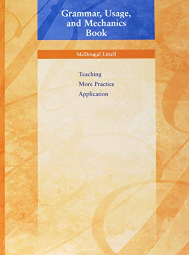 Grammar Usage & Mechanics Book