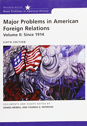 Major Problems in American Foreign Policy
