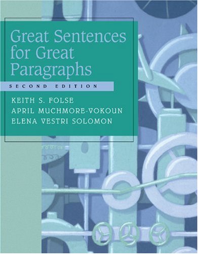 Great Sentences for Great Paragraphs
