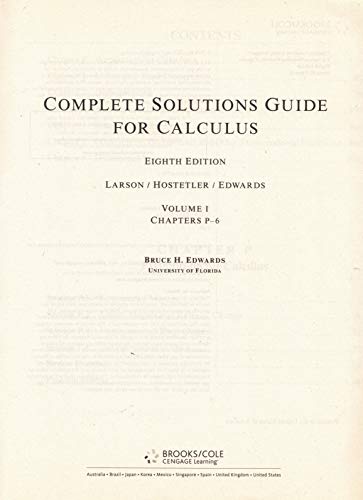 Calculus Complete Solutions Guide