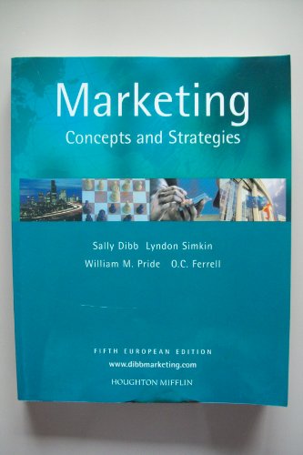 Marketing : Concepts and Strategies, European Edition