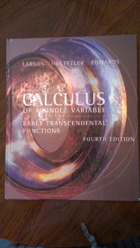 Calculus of a Single Variable
