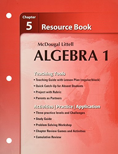 Algebra 1 - Chapter 5 Resource Book