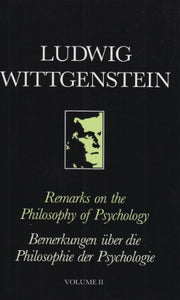 Remarks on the Philosophy of Psychology, Volume II 