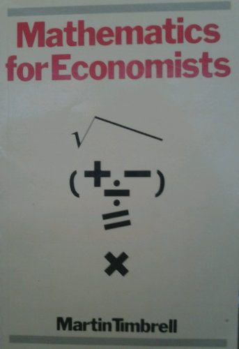 Mathematics for Economists