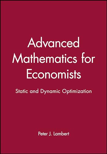Advanced Mathematics for Economists