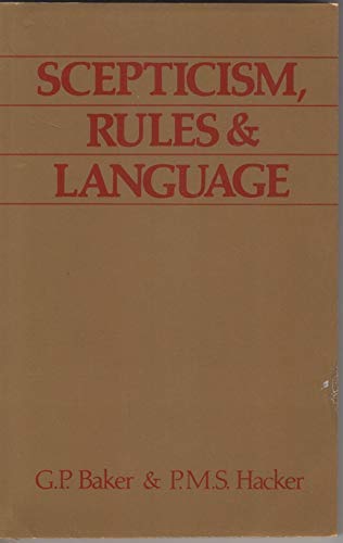 Scepticism Rules and Language