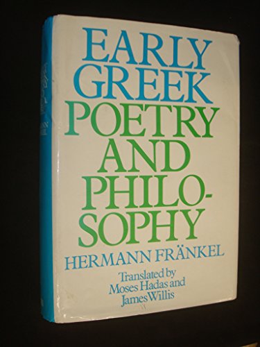 Early Greek Poetry and Philosophy