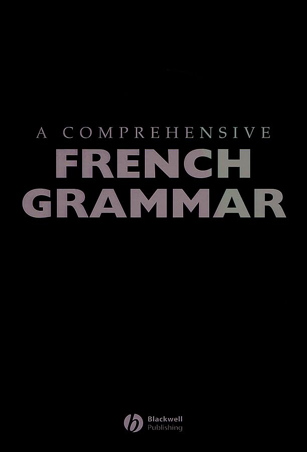 A Comprehensive French Grammar