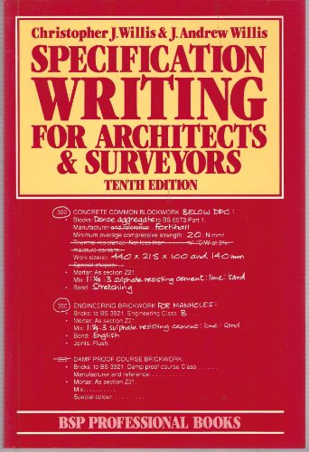 Specification Writing for Architects and Surveyors