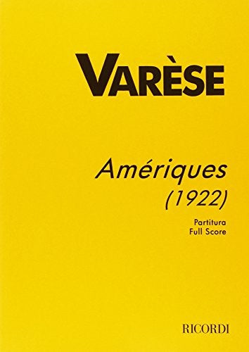 Ameriques for Orchestra (1922)