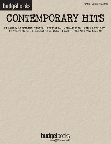 Contemporary Hits: Piano, Vocal, Guitar (Budgetbooks)