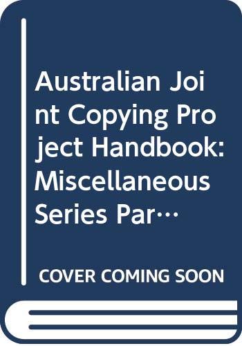 Australian Joint Copying Project Handbook
