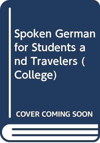 Spoken German for Students and Travellers