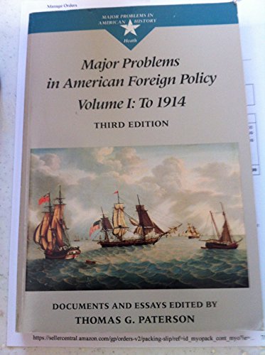 Major Problems in American Foreign Policy