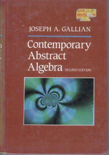 Contemporary Abstract Algebra
