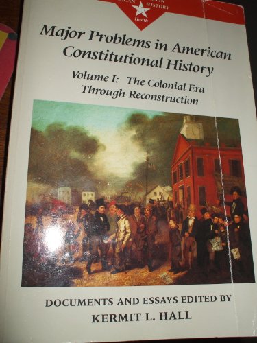 Major Problems in American Constitutional History