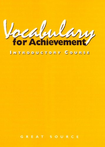 Great Source Vocabualry for Achievement