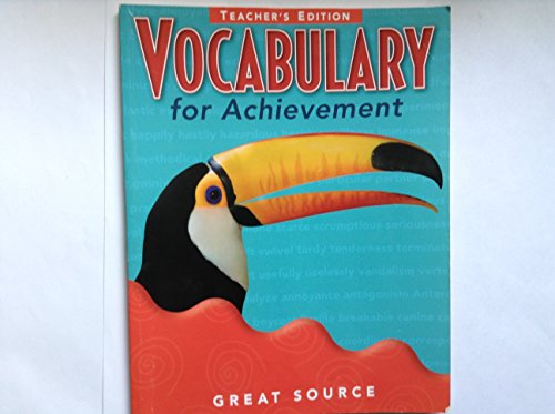 Great Source Vocabulary for Achievement