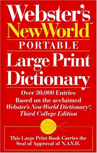Webster's New World Portable Large Print Dictionary