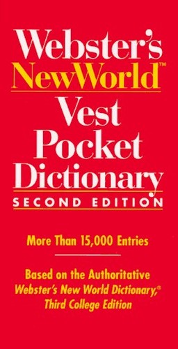 Webster's New World Vest Pocket Dictionary, 2nd Ed Ition