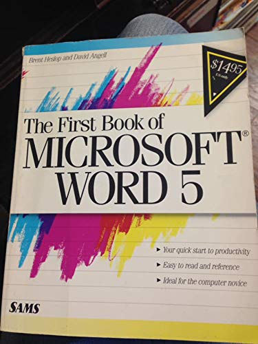 First Book Microsoft Word 5.0