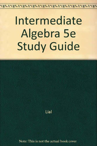 Intermediate Algebra 5e Study Guide