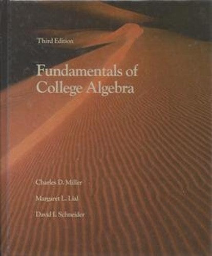 Fund College Algebra 3e Miller