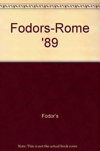Fodor's '89 Rome