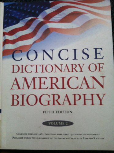Concise Dictionary of American Biography