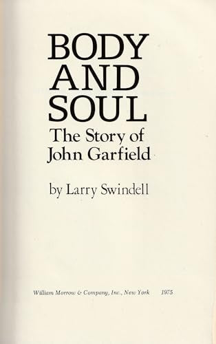 Body and Soul: The Story of John Garfield