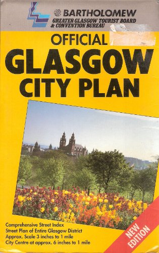 Official Glasgow City Plan Colour Street Map