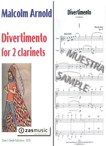 Divertimento : for 2 clarinets score