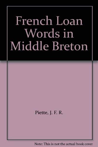 French Loanwords in Middle Breton