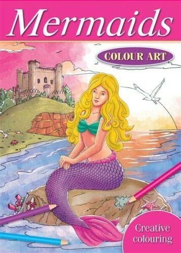 A4 MERMAIDS COLOURING BOOK MIND RELAXING CREATIVE COLOURING DOODLE COLOUR ART PAD