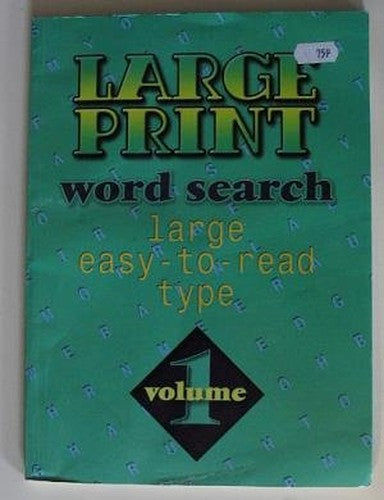 Large Print Word Puzzles
