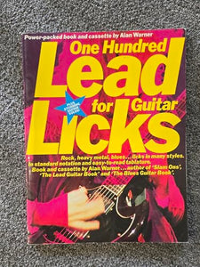 One Hundred Lead Licks for Guitar 