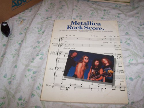'METALLICA ROCK SCORE: FIVE CLASSIC TRACKS, INCLUDING ONE AND JUMP IN THE FIRE, SCORED FOR SMALL GROUPS : COMPLETE WITH LYRICS'