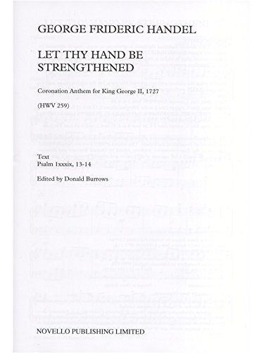 Let Thy Hand Be Strengthened