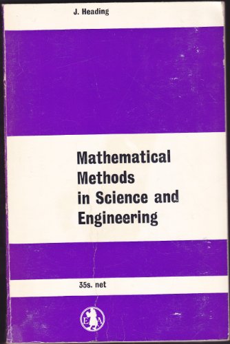 Mathematical Methods in Science and Engineering