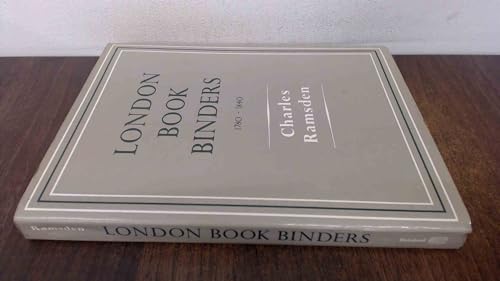 London Bookbinders, 1780-1840