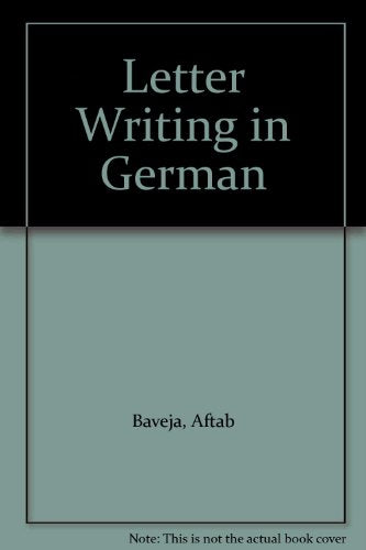 Letter Writing in German