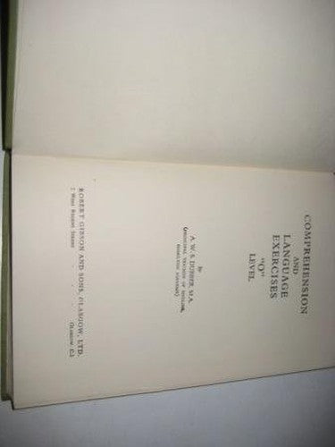 Comprehension and Language Exercises, "O" Level