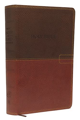 NKJV, Know The Word Study Bible, Leathersoft, Brown/Caramel, Red Letter